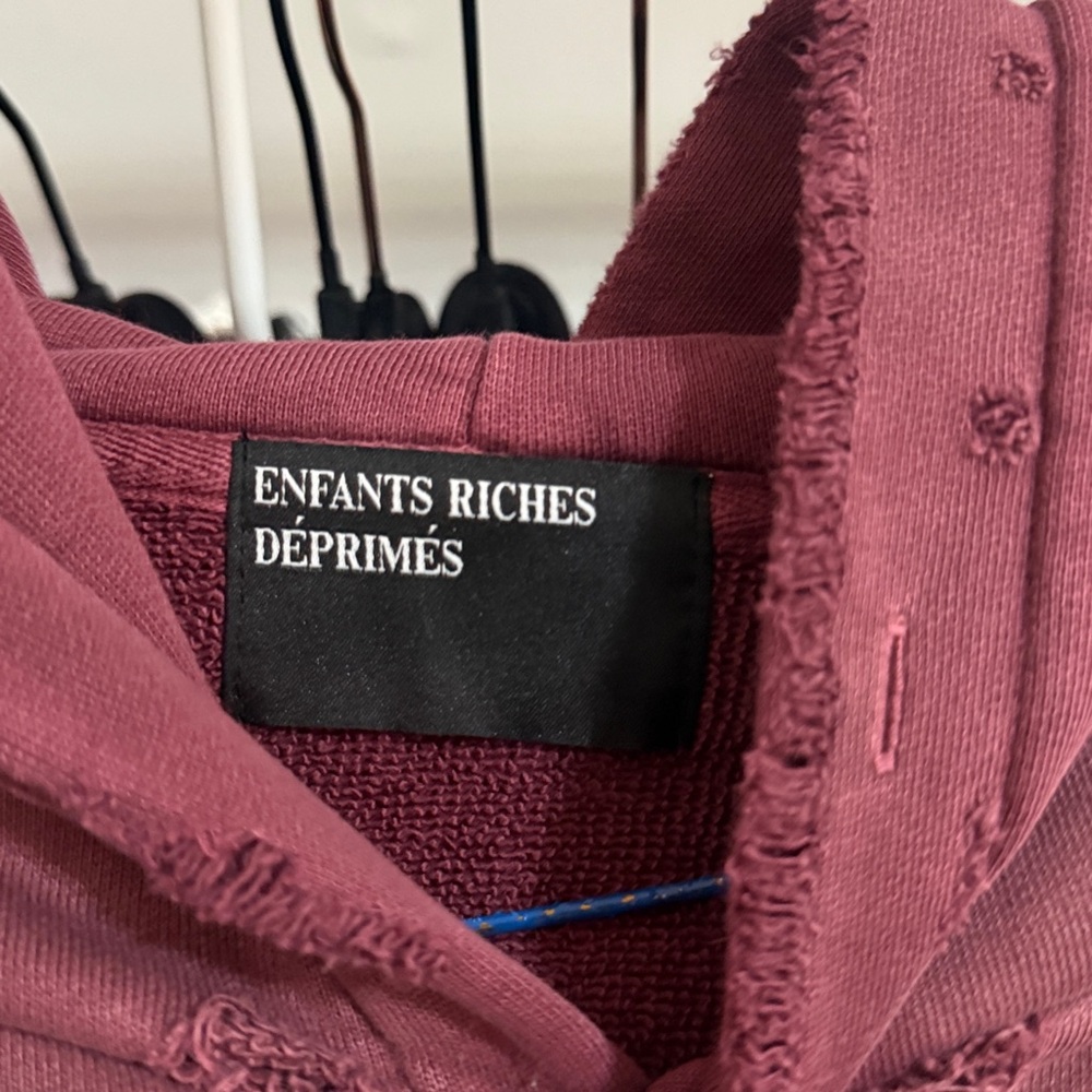 Enfants Riches Déprimés Burgundy Hoodie - Picture 2 of 5
